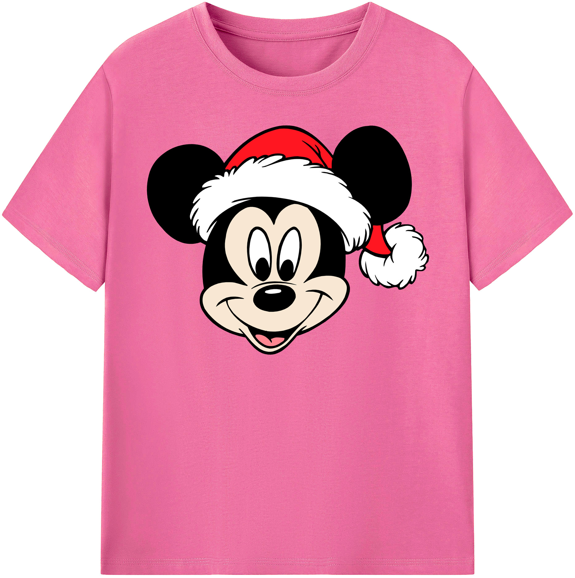 （画像用） ミッキーマウス Mickey Mouse レディースカジュアルプリントTシャツ（綿100％）